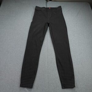 Spanx Pants‎ Womens Medium Black Gray Houndstooth Skinny Ankle Jeggings Stretch